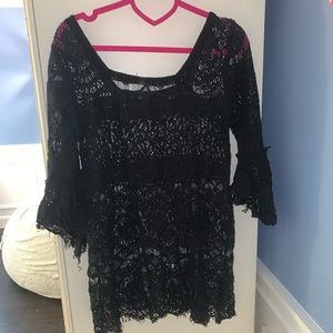 black lace cover up